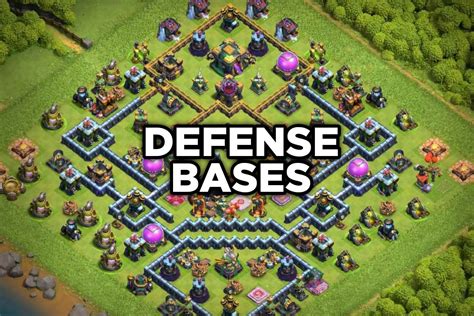 clash of clans defense layout|More.